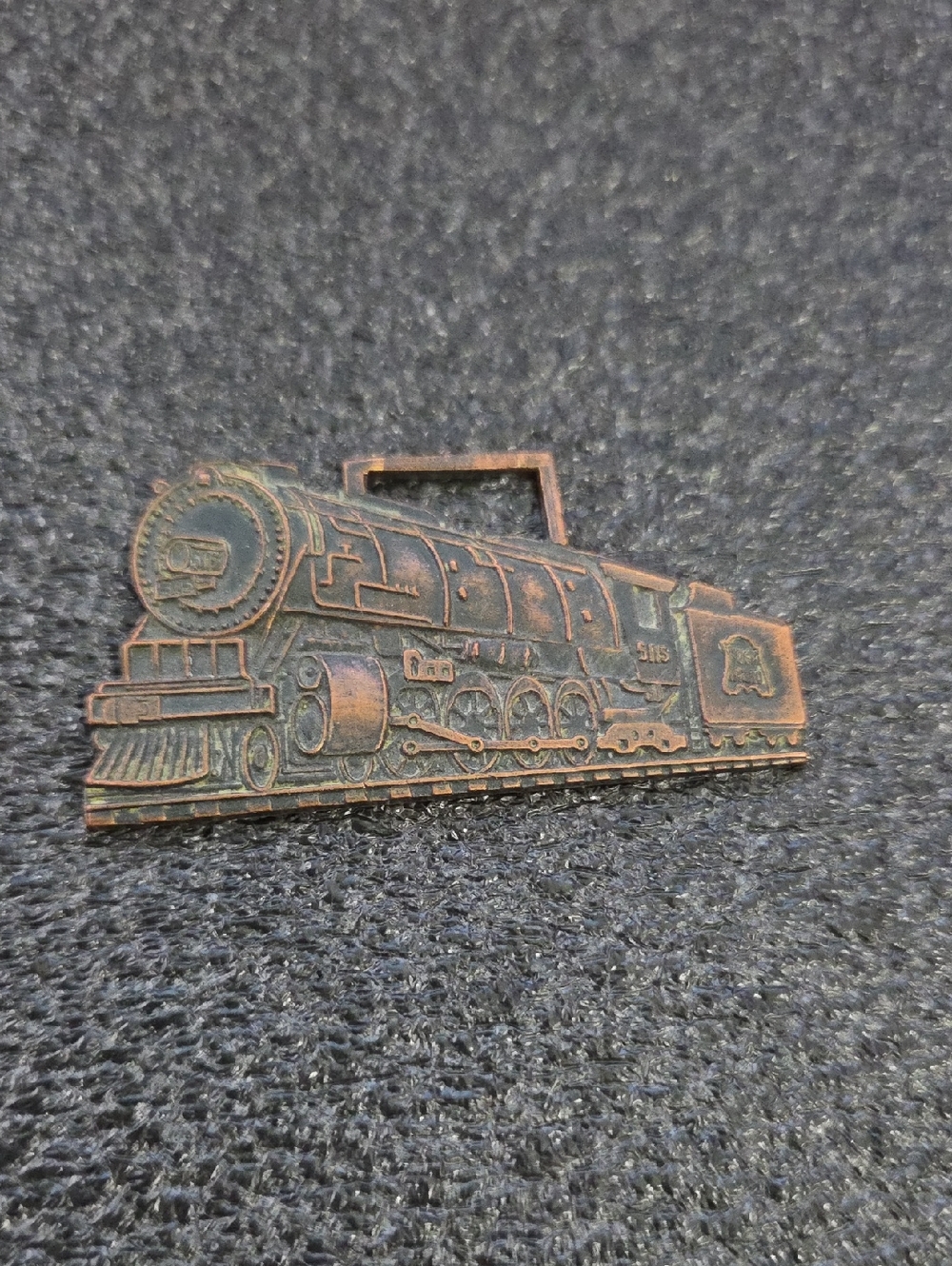 Vintage Rock Island Line 5115 Steam Engine Railroad Train Locomotove Watch Fob
